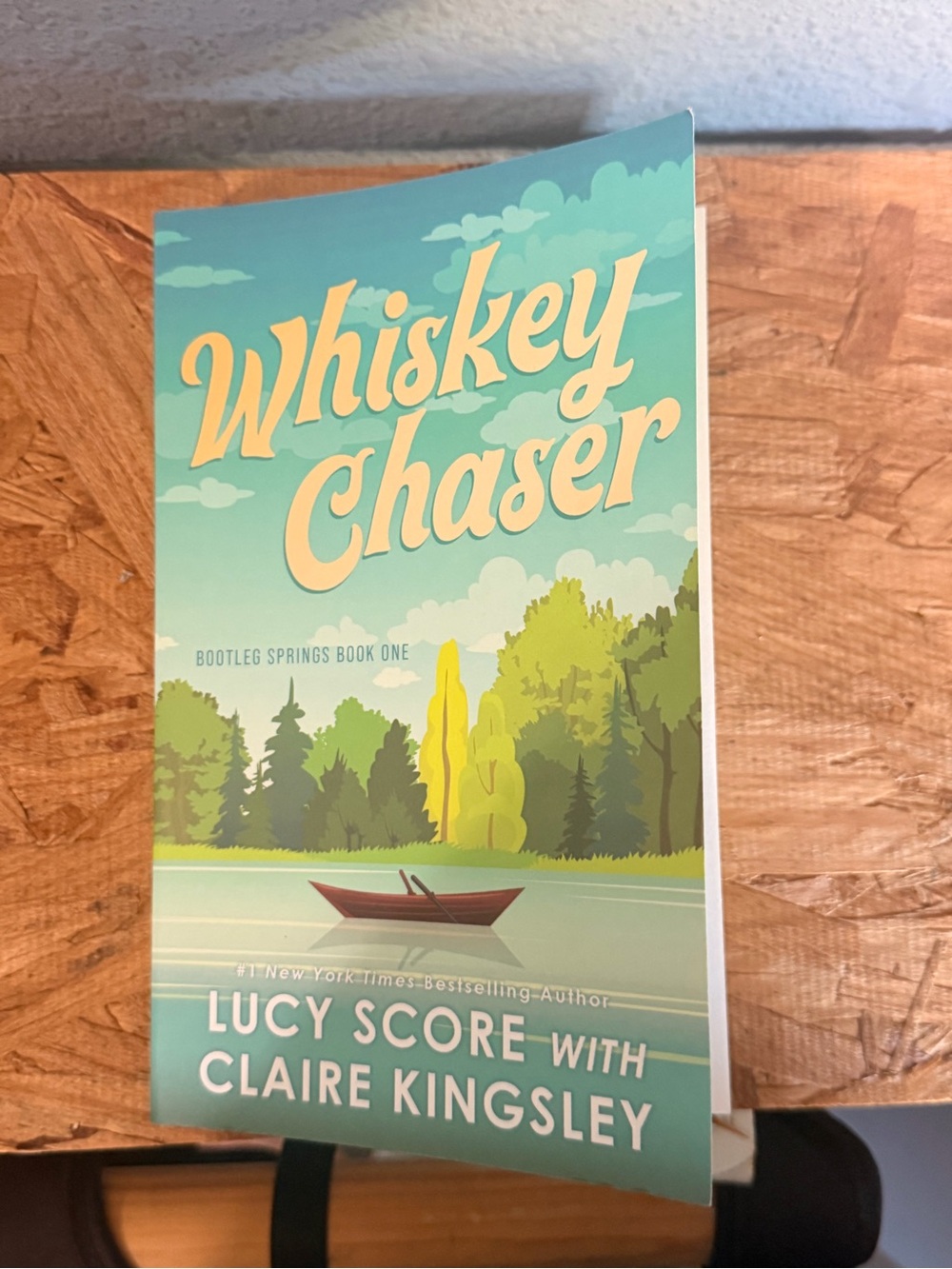 Whiskey Chaser Book Cover Art Print - Blue & Green